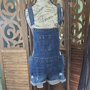 Y2K Wax Jean Basic Denim Overalls